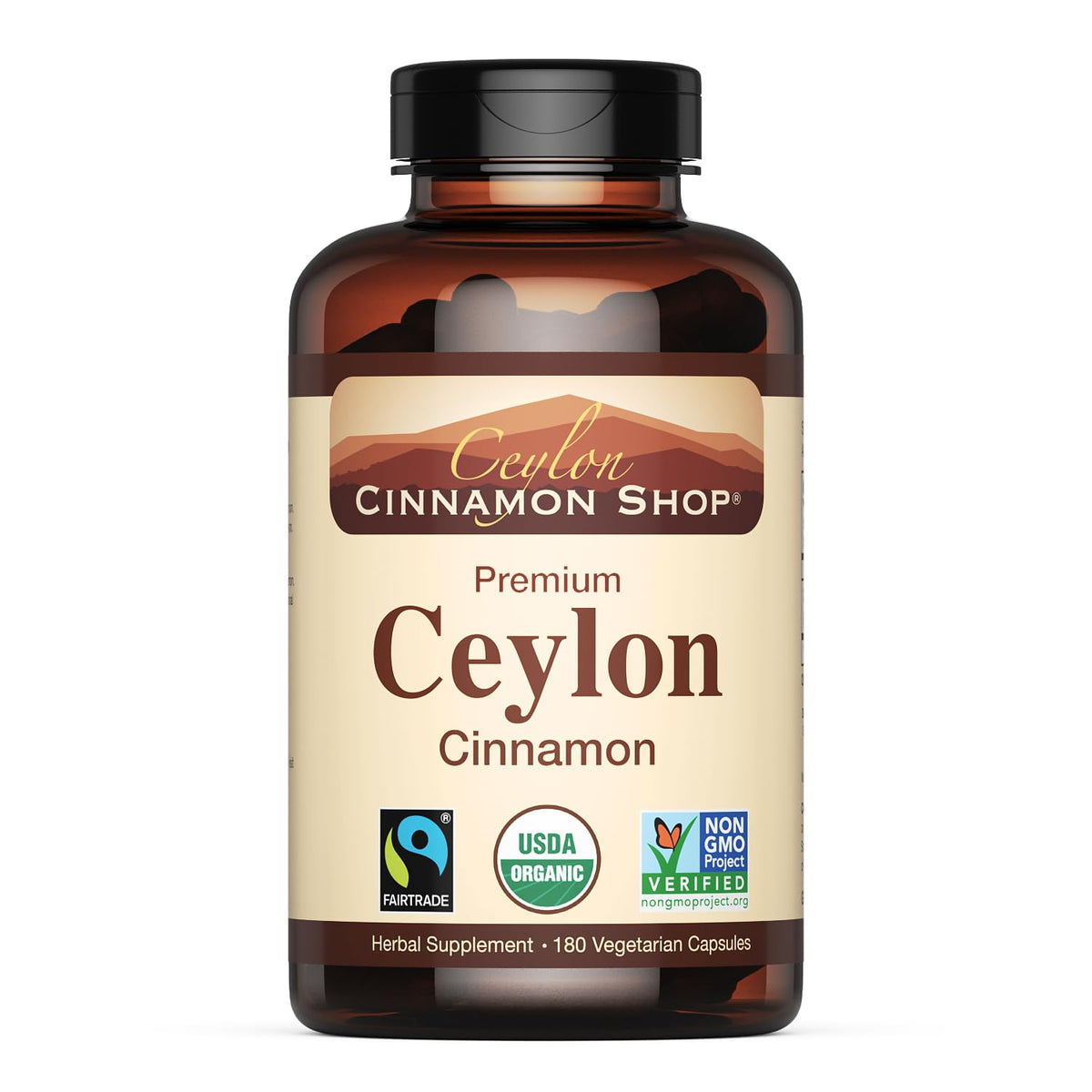 Ceylon Cinnamon Shop organic cinnamon bottle shows authentic capsules for daily wellness
