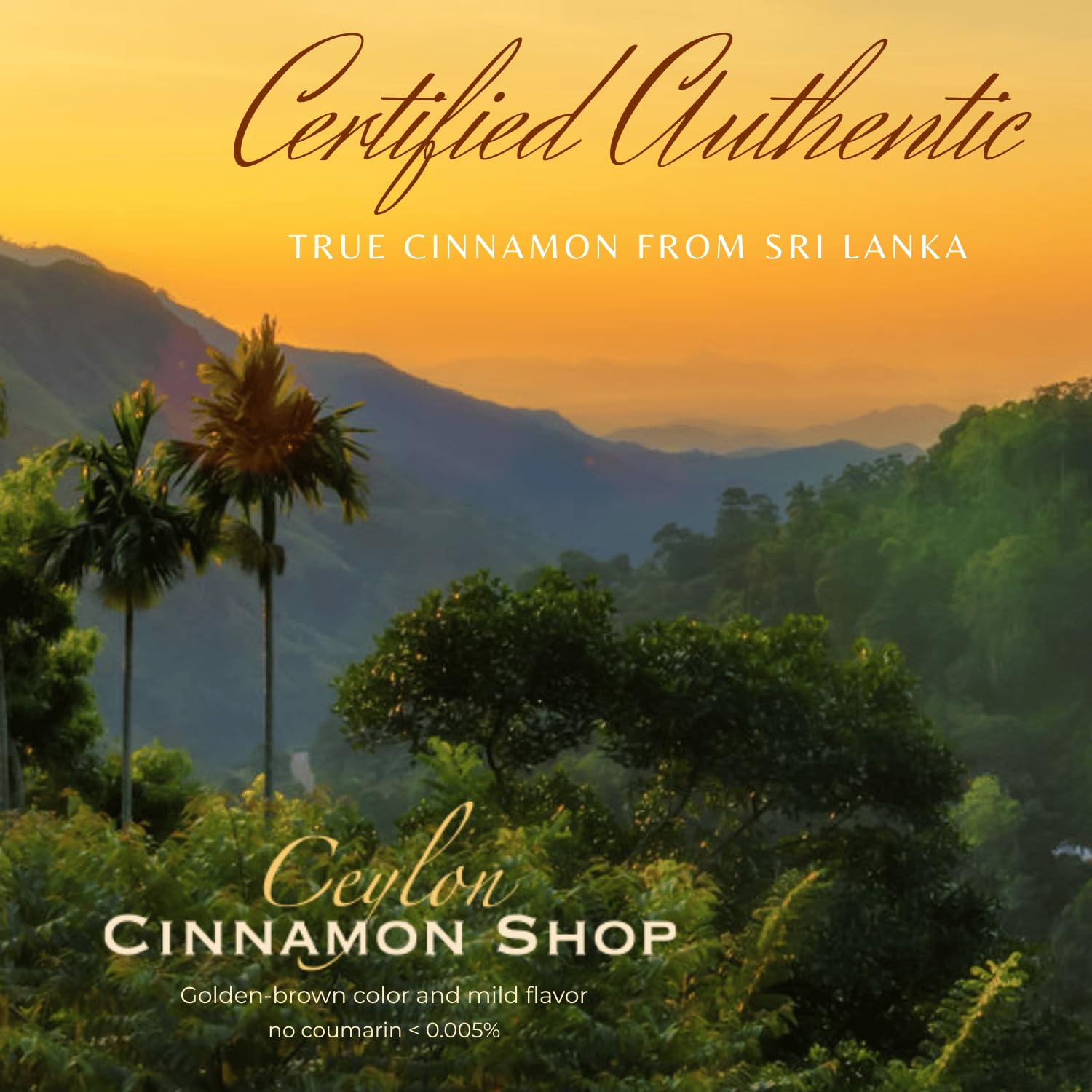 Ceylon Cinnamon Shop organic fairtrade seal signals ethical sourcing