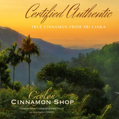 Ceylon Cinnamon Shop organic fairtrade seal signals ethical sourcing