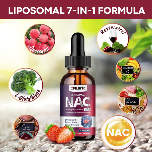CFILIHTC liposomal NAC drops pour for convenient dosing