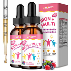 CFILIHTC liquid iron drops bottle with berry flavor supports gentle iron intake.