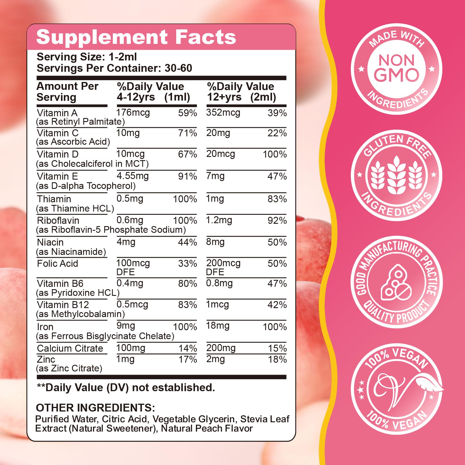 CFILIHTC iron drops paired with juice demonstrates family-friendly use.