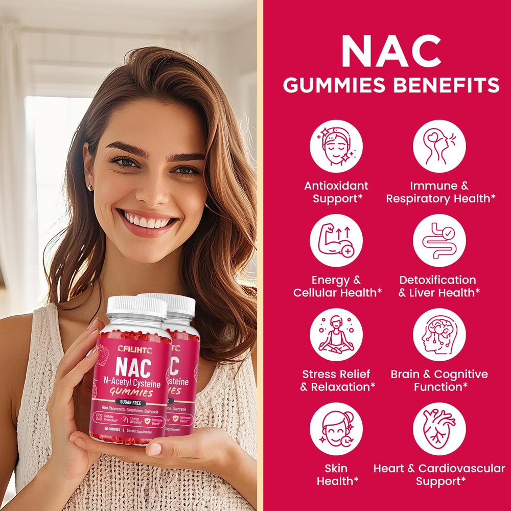 CFILIHTC NAC Gummies serving scene shows convenient chewables for on-the-go energy.
