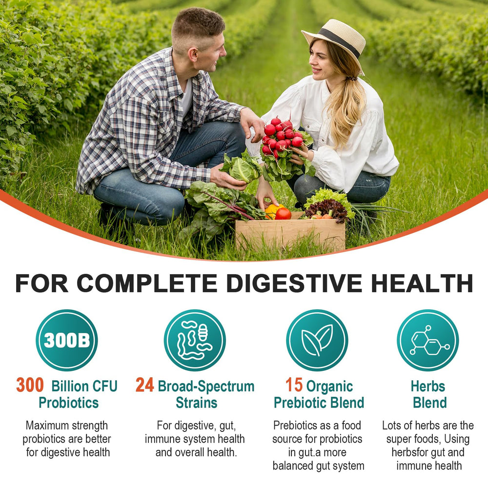 Lifestyle scene with Cfuful Probiotics for both women and men.
