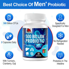 CFUKING Probiotics for Men travel case illustration showing portability