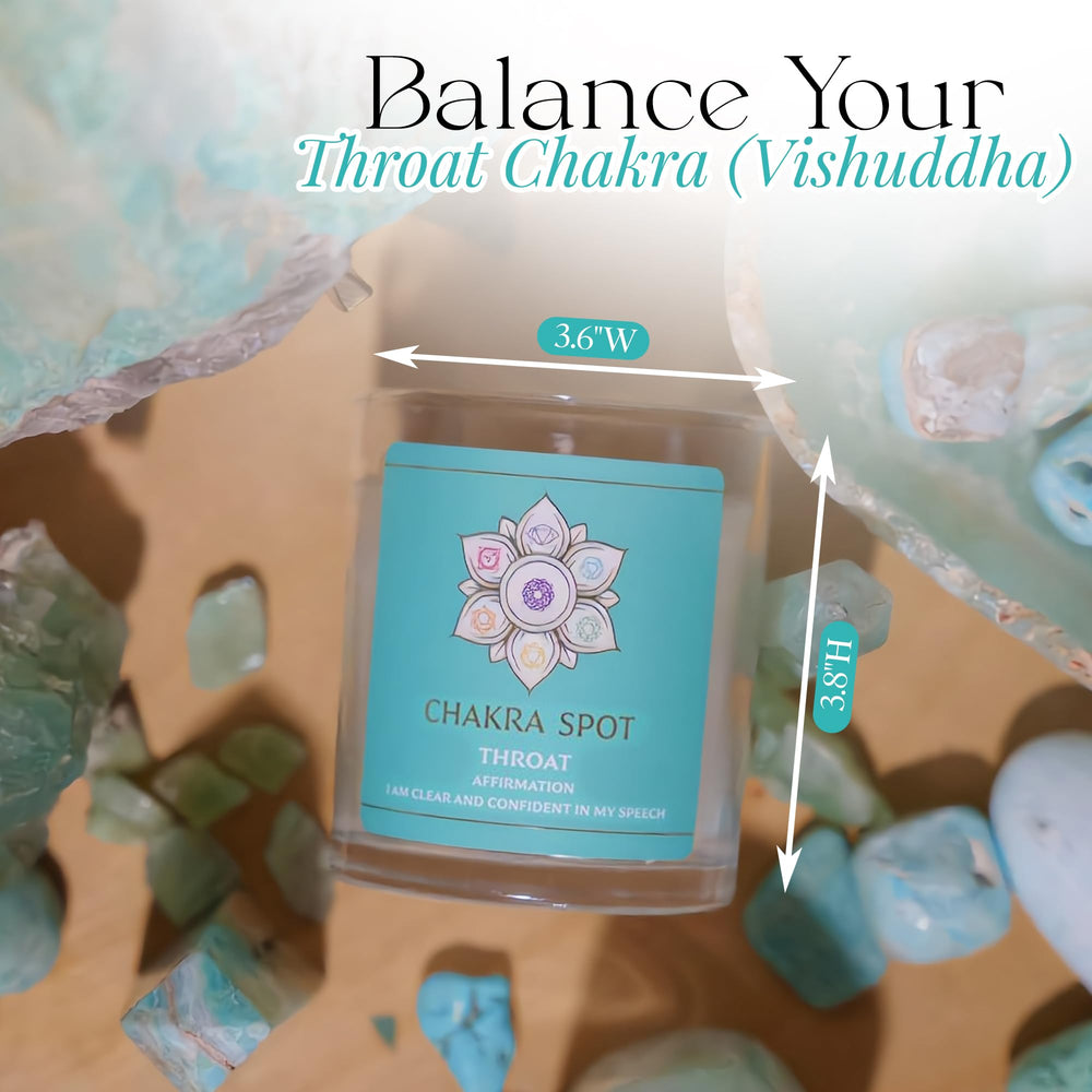 Chakra Spot natural beeswax coconut wax candle for a clean, slow burn.