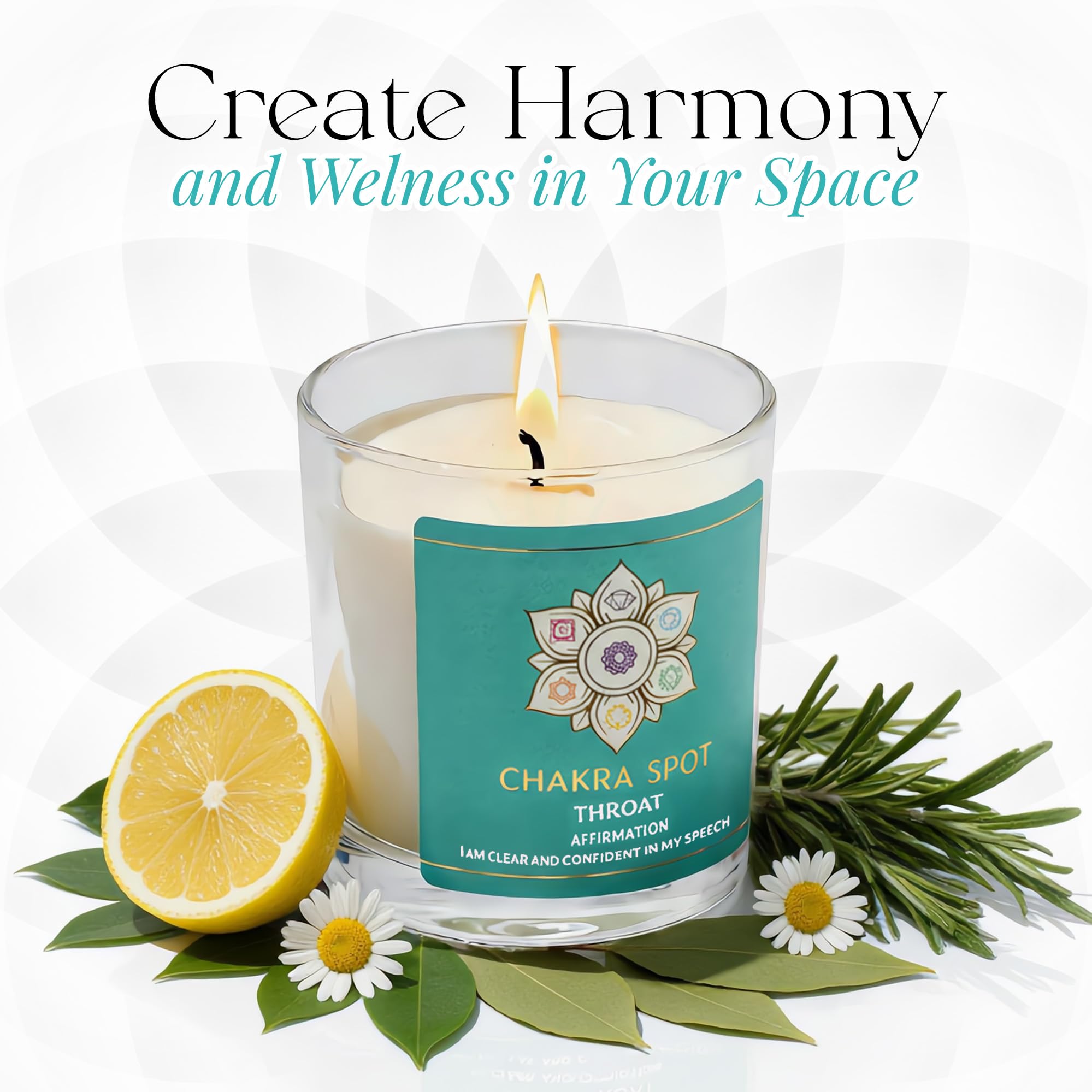 Chakra Spot self-care ritual ambiance with soft glow for reflection.