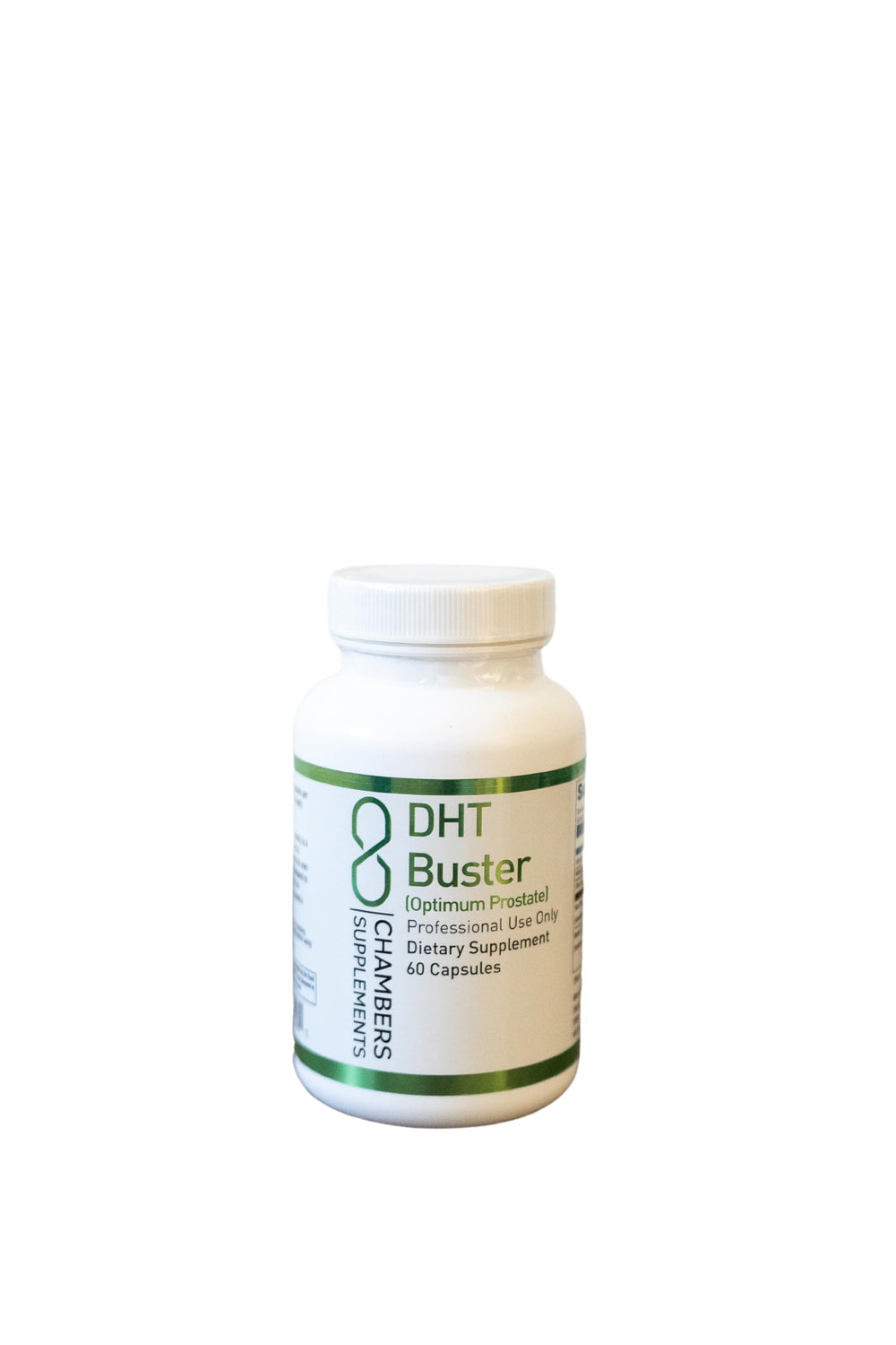 Chambers Supplements DHT Buster bottle for daily prostate health support.