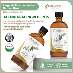 Laundry usage of Chandeau Essentials eucalyptus oil for fresh scent