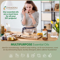 Chandeau Essentials lavender oil used in soap making projects.