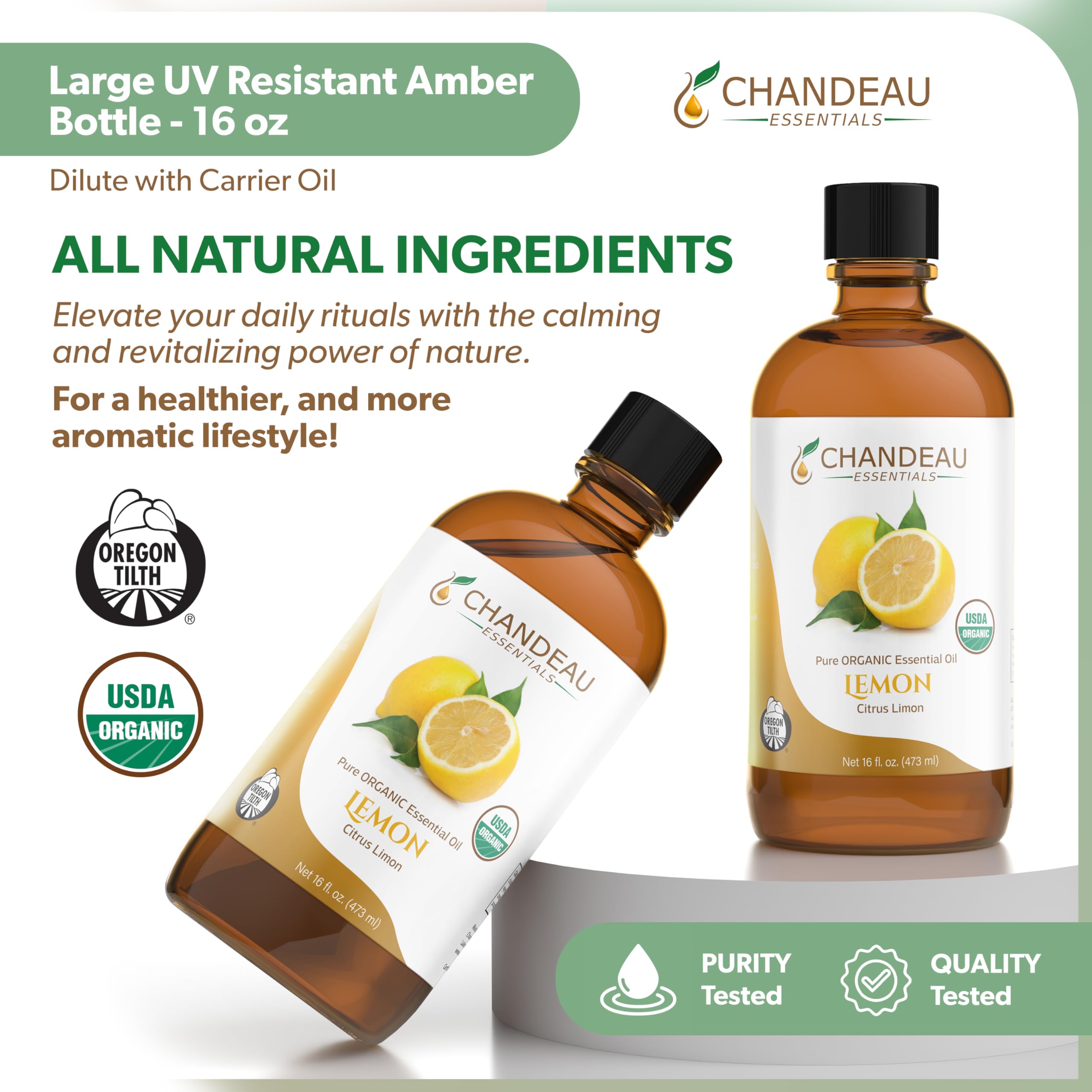 Chandeau Essentials lemon oil used in DIY cleaners delivering a clean scent