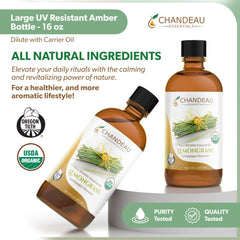 Chandeau Essentials lemongrass cleaning solution for fresh surfaces.