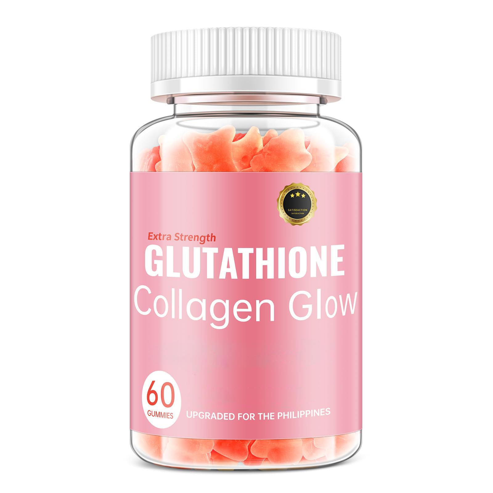 CHANGARLOAD Glutathione Collagen Glow Gummies ingredients pack close-up with vitamin C.