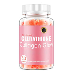 CHANGARLOAD Glutathione Collagen Glow Gummies ingredients pack close-up with vitamin C.