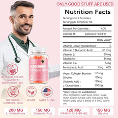 CHANGARLOAD Glutathione Collagen Glow Gummies packaging front close-up for skin vitality.