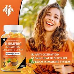CHANUBITO Turmeric Gummies vegan-pectin texture showcases clean, plant-based chewable.