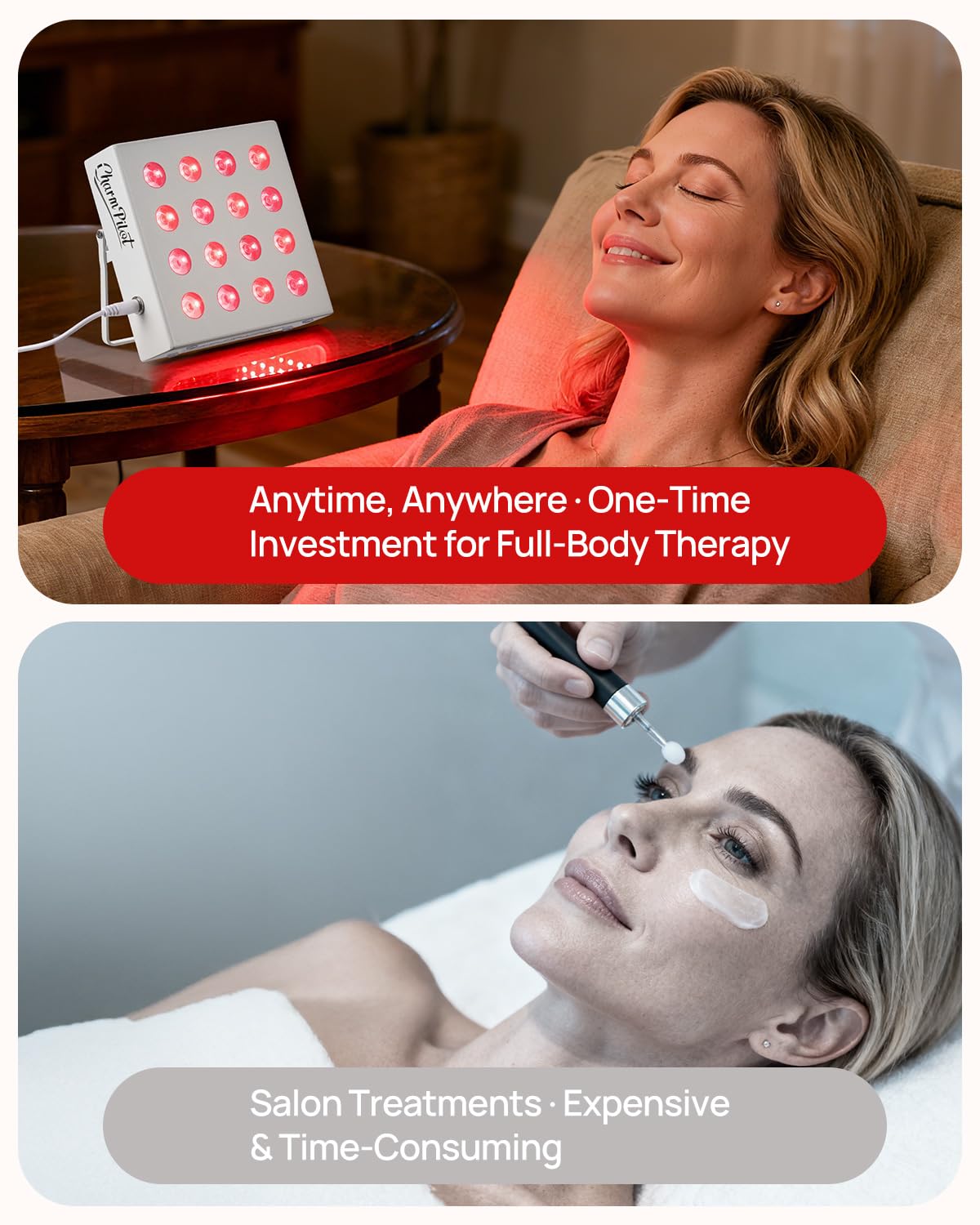 Charmpilot complete therapy kit including panel, adapter, and manual