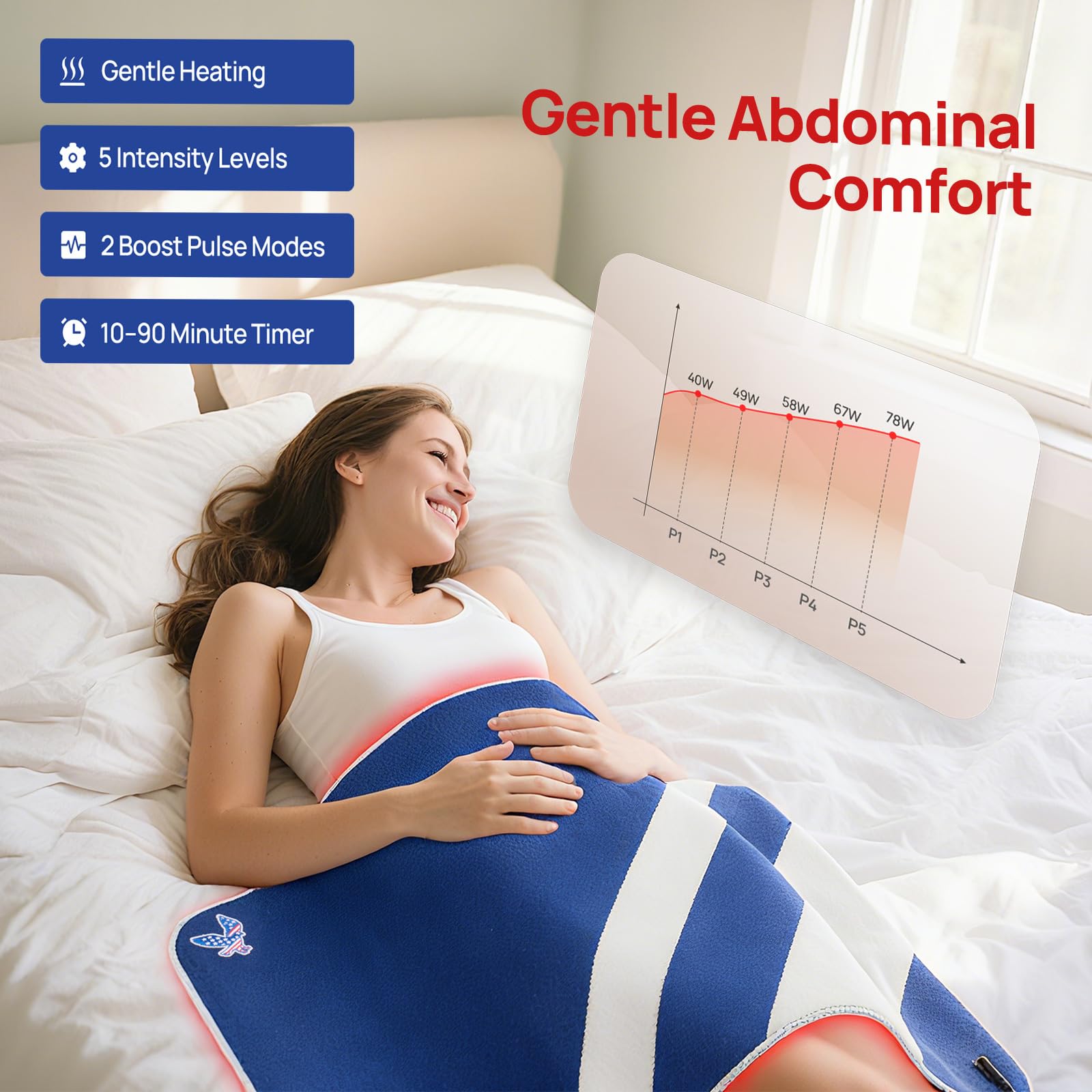 Charmpilot mat in use on back offers relaxing coverage for neck and shoulders