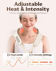 CheckSimple cordless neck massager design for hands-free relief anywhere