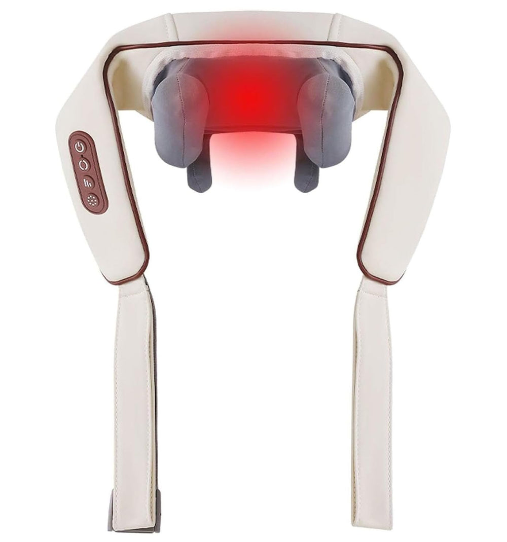 CheckSimple neck massager with 6D shiatsu heads soothing tense neck muscles