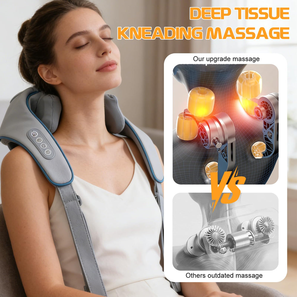 CheckSimple neck massager heat function provides comforting warmth during use.