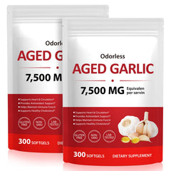 chenyayun 2pack aged garlic extract softgels bottle for daily circulation and immune wellness.