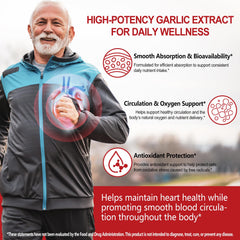 chenyayun odorless garlic softgels close-up illustrating gentle, stomach-friendly daily use.