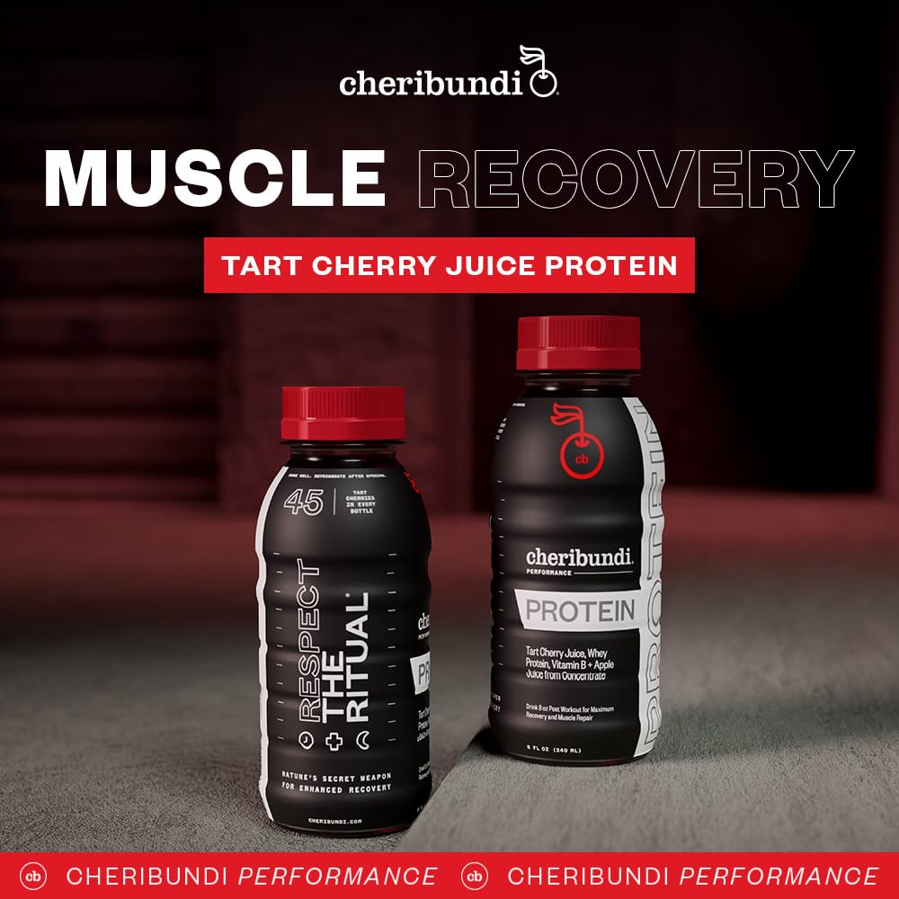 Cheribundi Melatonin-Sleep Support Bottle suggests deeper nightly rest.