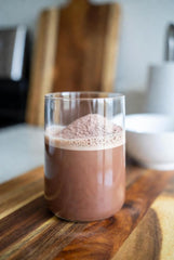 Cherie Sweet Heart collagen powder chocolate hot cocoa, comforting daily ritual for nourishment.