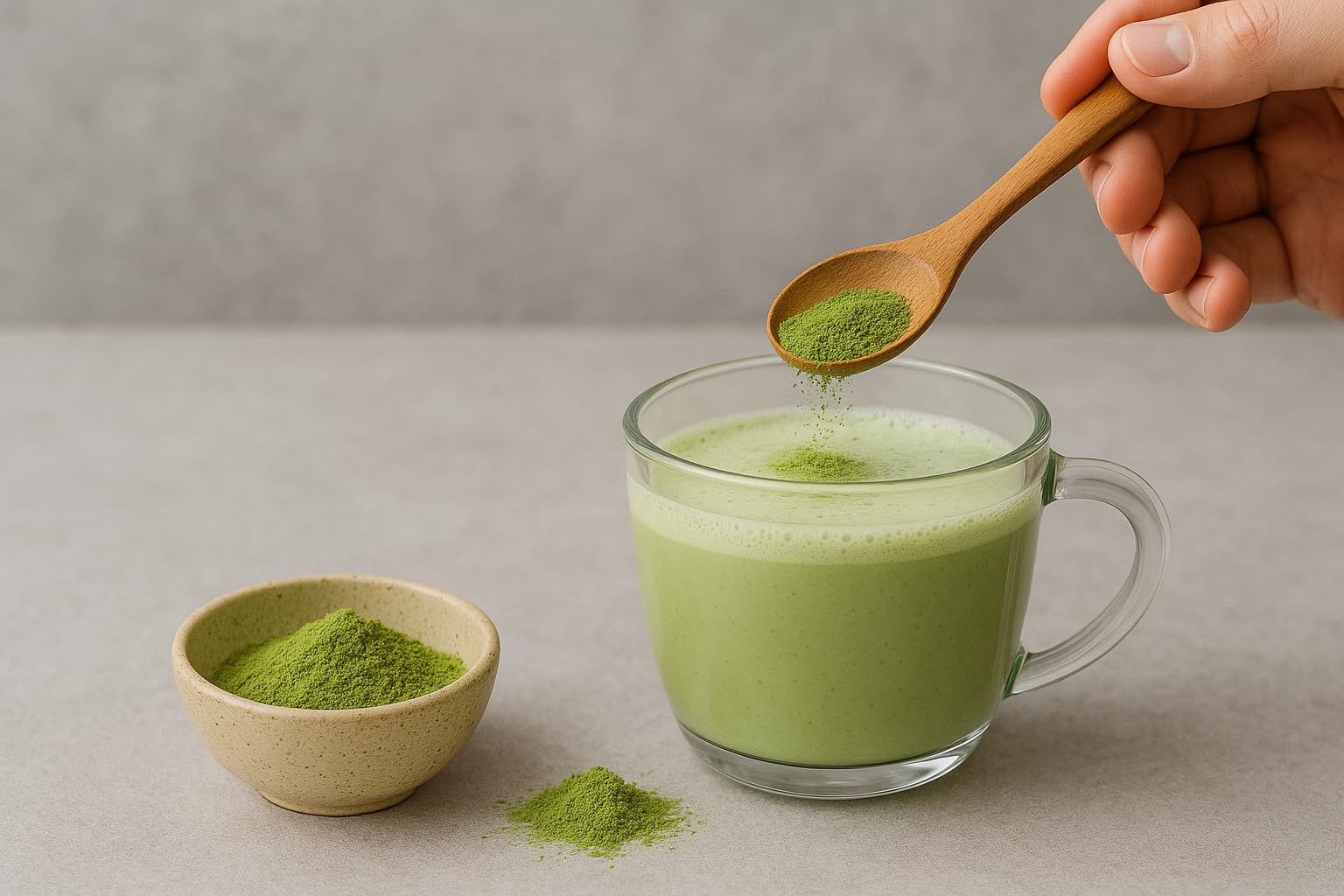 Chérie Sweet Heart ingredients closeup highlighting collagen and matcha quality