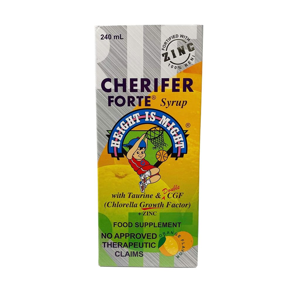 Cherifer Forte Syrup bottle on kitchen counter for convenient use.