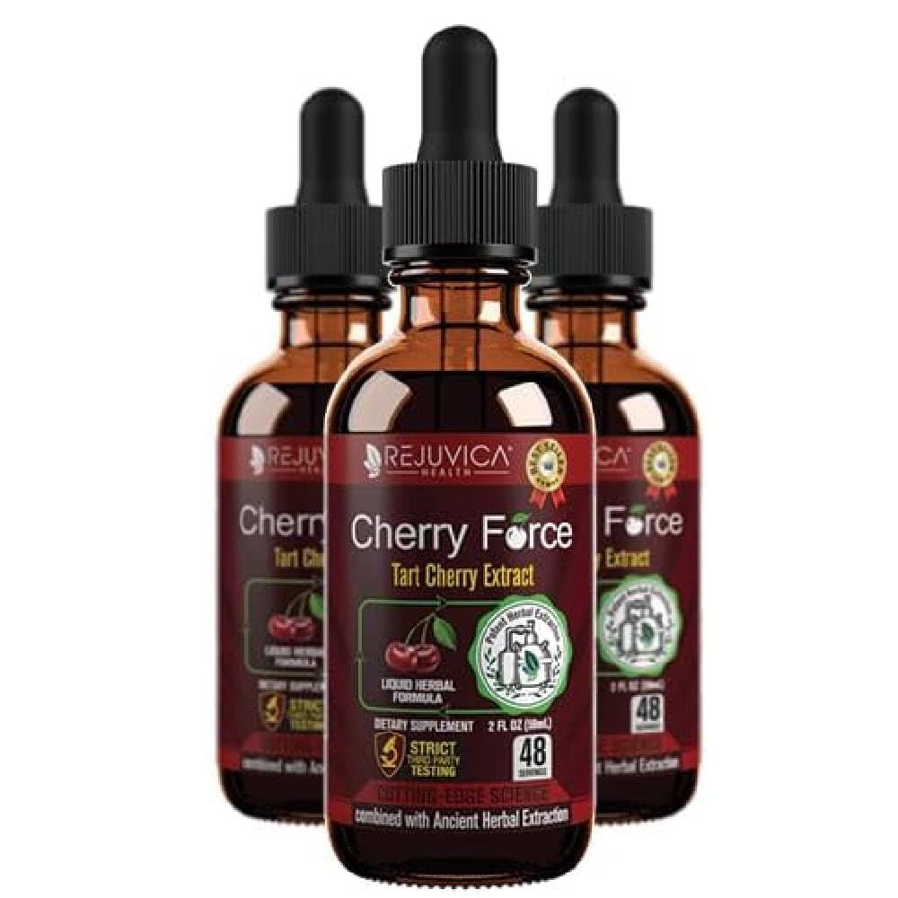 Cherry Force bottle showing advanced tart cherry extract for daily use.