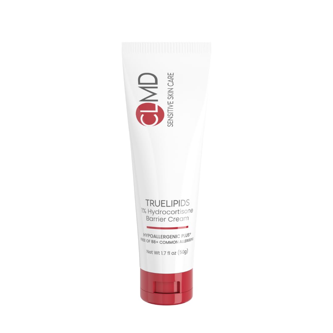 Cheryl Lee MD TrueLipids CLMD hydrocortisone cream tube for itch relief.