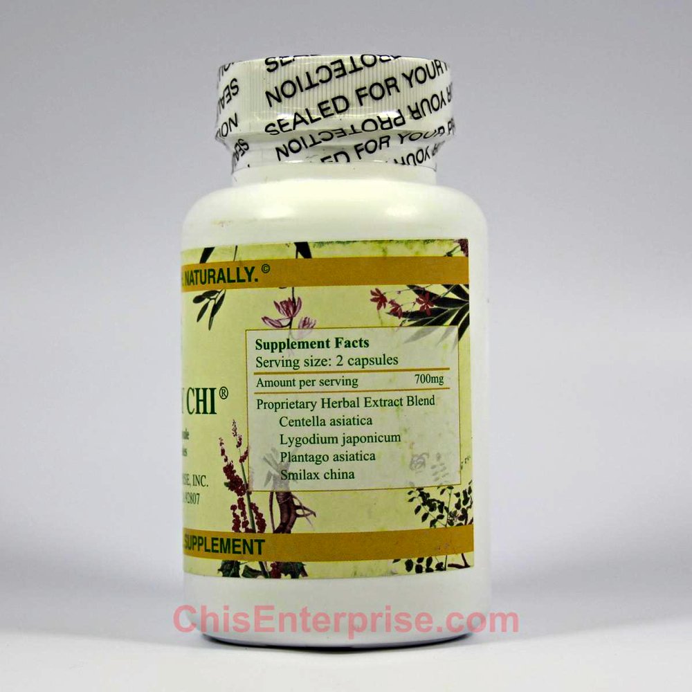 Chi's Enterprise Kidney Chi capsules highlight traditional herbs for plant-based wellness.