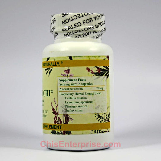 Chi's Enterprise Kidney Chi capsules highlight traditional herbs for plant-based wellness.
