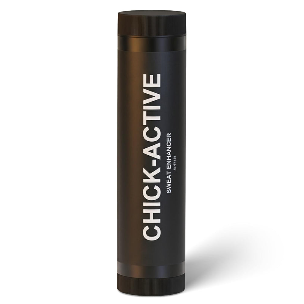 Chick-Active Thermo-Boost Gel roll-on application delivering targeted heat for workouts.
