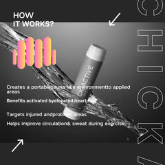 Chick-Active Thermo-Boost Gel with Waist Trimmer for enhanced sauna effect.
