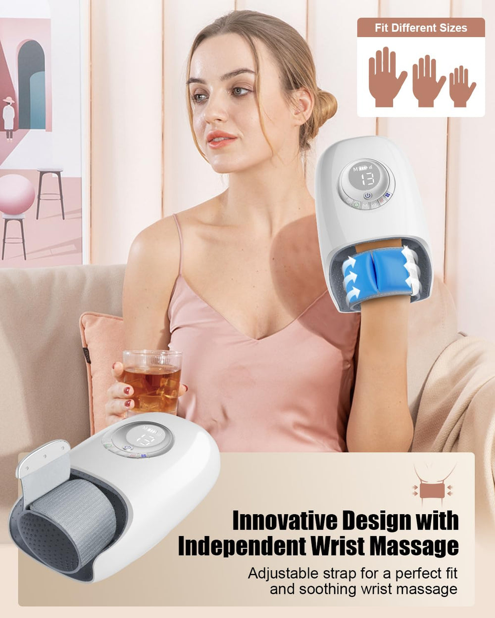Chicsong hand massager palm roller delivering thorough palm relief.
