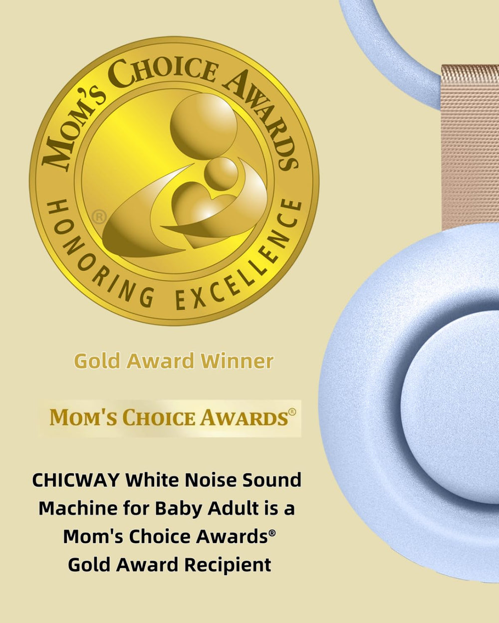 CHICWAY AI cry-detection detects cries and responds with soothing sounds