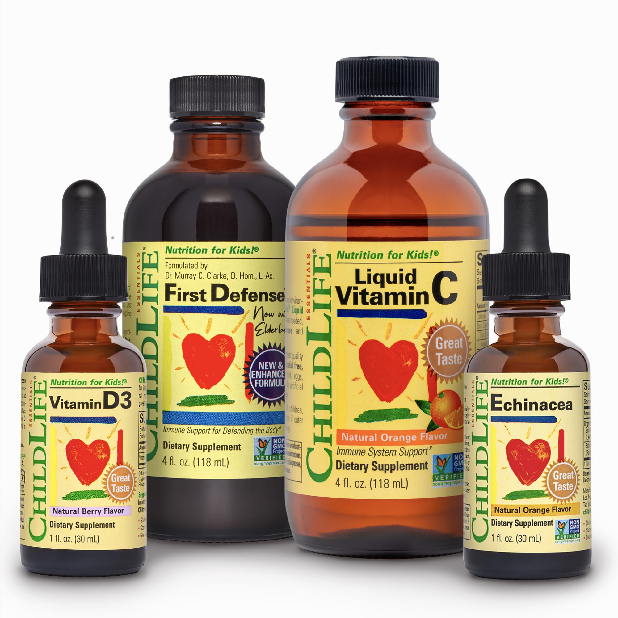 CHILDLIFE ESSENTIALS immune support bundle box showing a complete kid-friendly immune boosters set for daily resilience