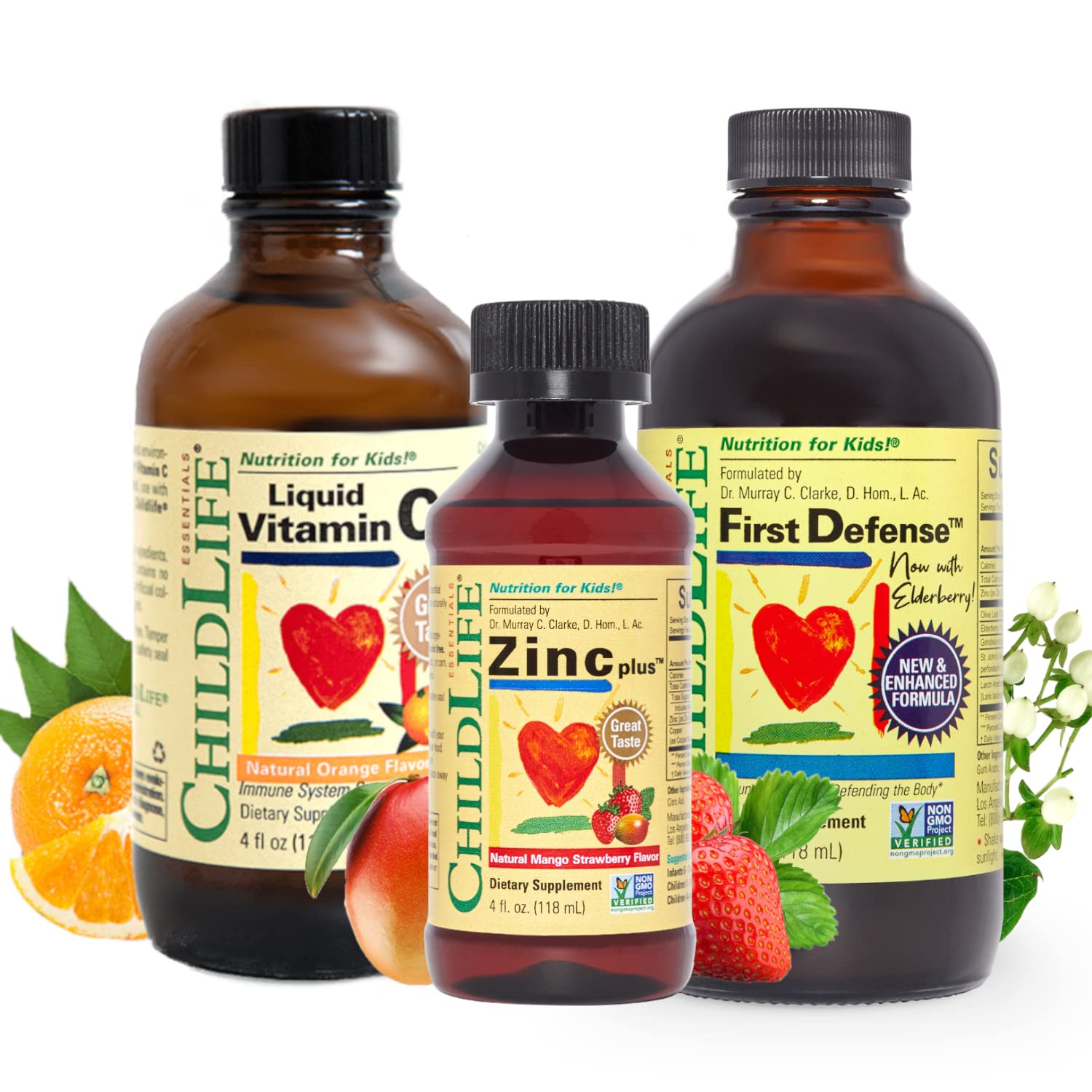ChildLife Essentials Vitamin C bottle for kids supports daily immune health.