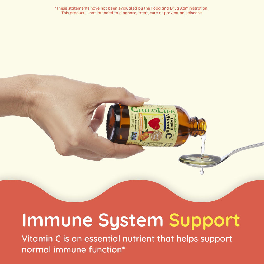 CHILDLIFE ESSENTIALS kid-friendly taste helps integrate vitamin C into routines