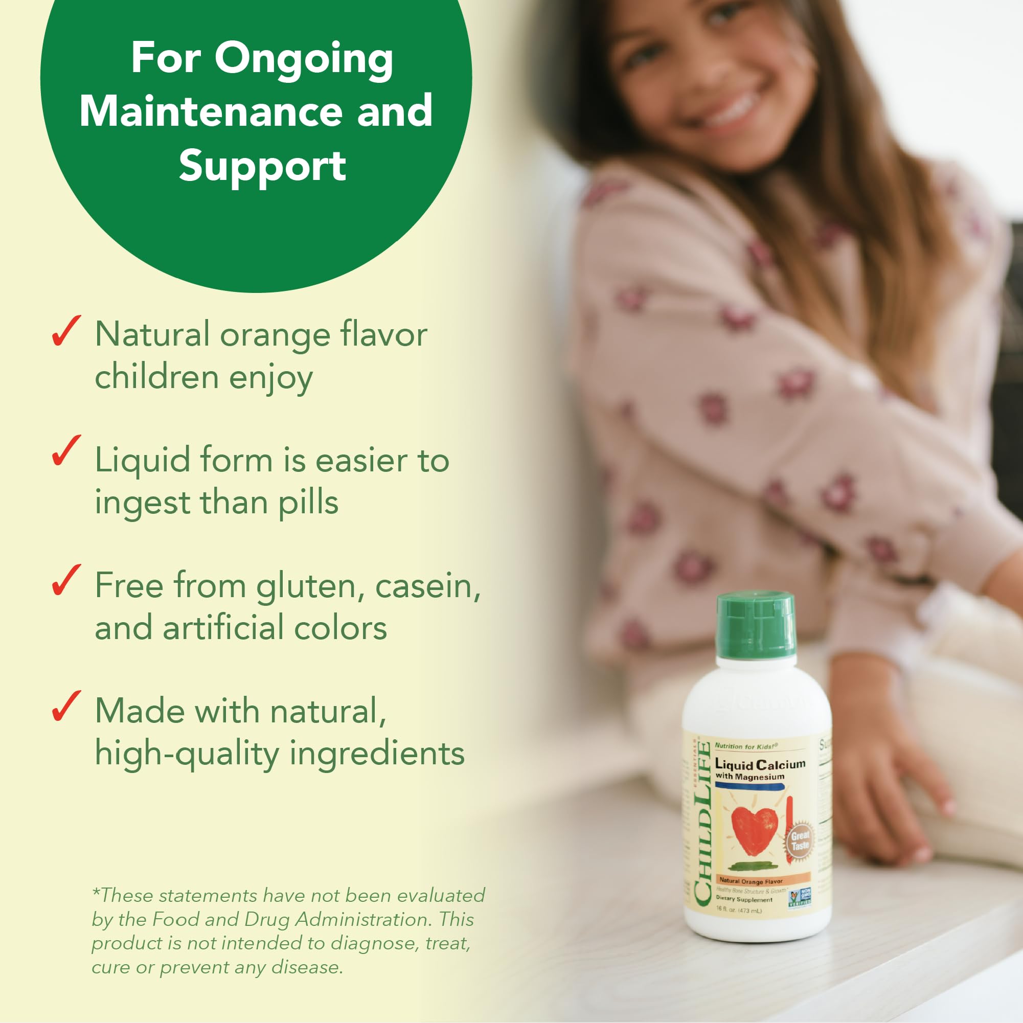 Kids tasting the orange flavor of ChildLife Essentials Liquid Calcium