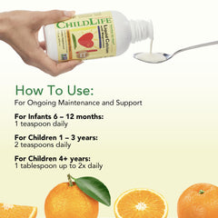 Happy child with ChildLife Essentials bottle ready for daily use.