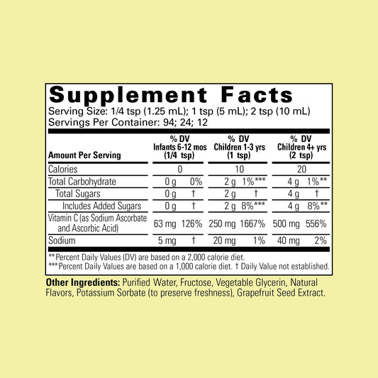 CHILDLIFE ESSENTIALS orange-flavor liquid with dropper for easy dosing