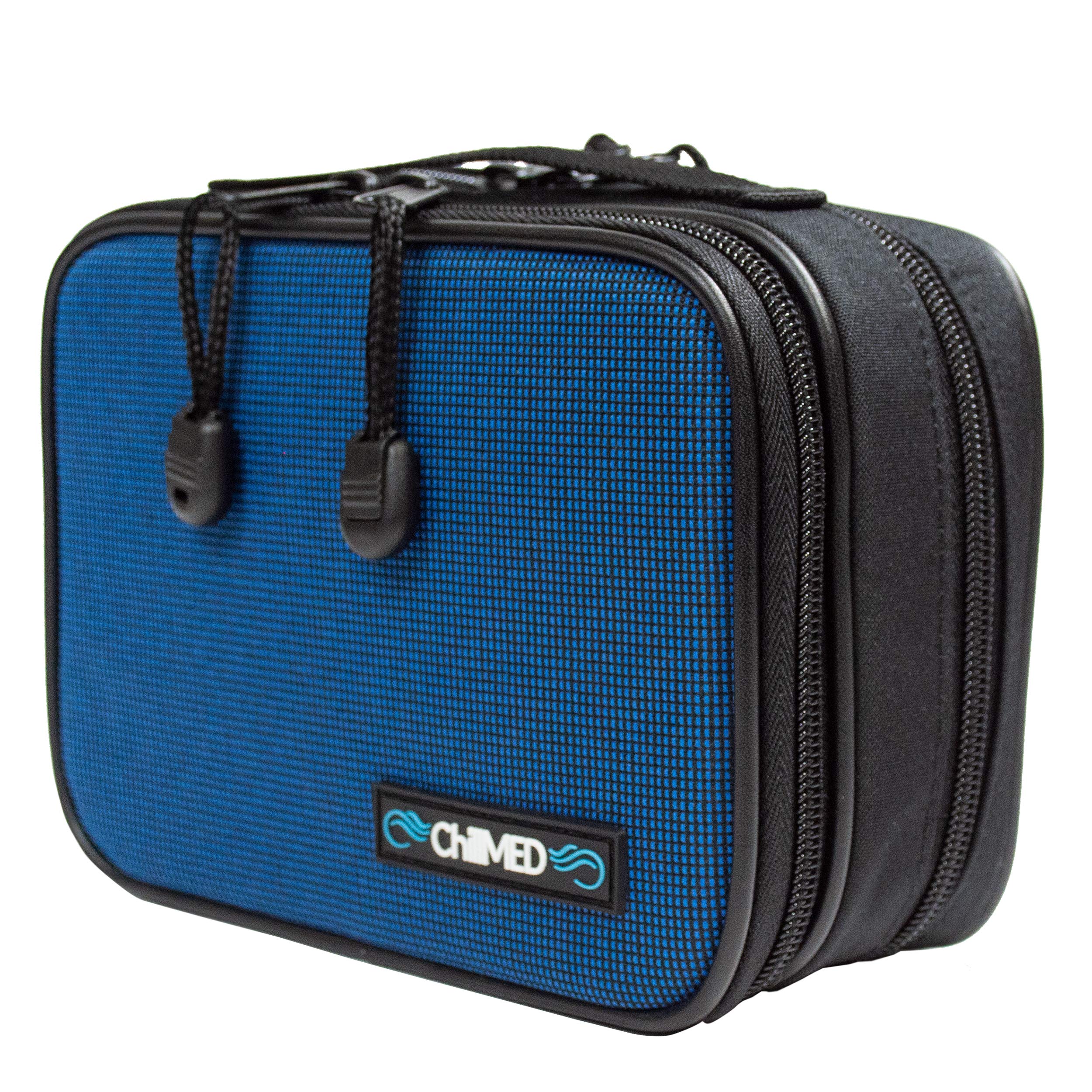 Compact ChillMED Type 1 travel bag in blue for daily use.