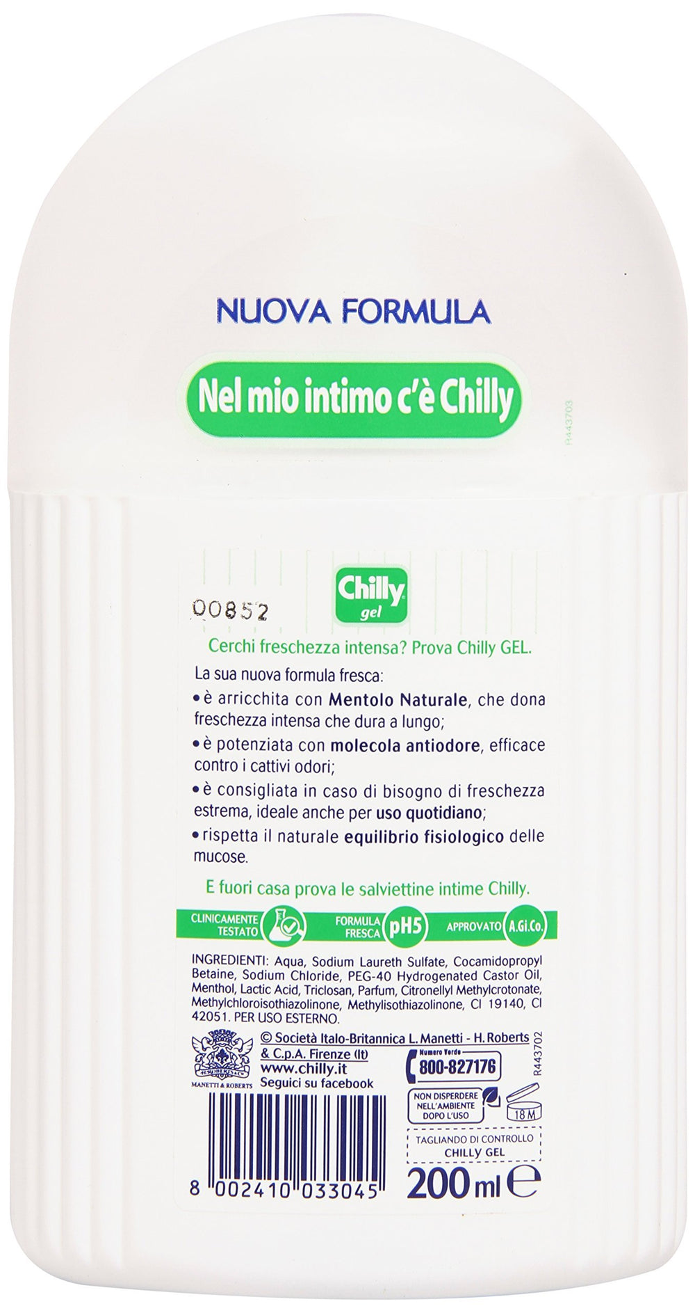 Chilly Fresh Formula Gel Intimate Cleanser packaging 2-pack for shared routines
