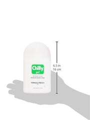 Chilly menthol refresh gel application shows quick cooling cleanse
