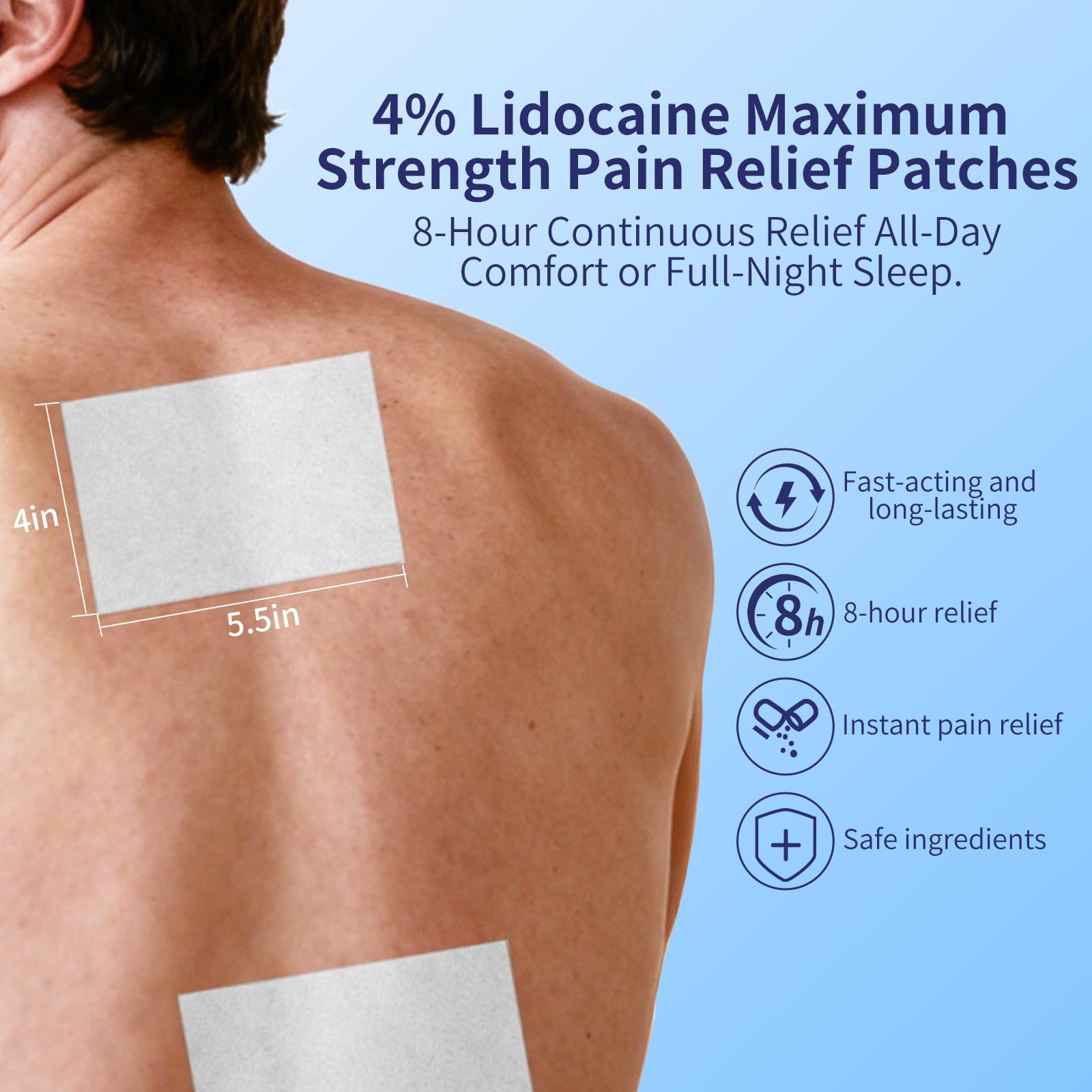 Individual vacuum-sealed patches emphasize hygiene and travel readiness.
