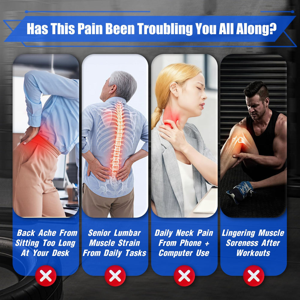 Chinensis Massage Gun used on back and shoulders for targeted relief
